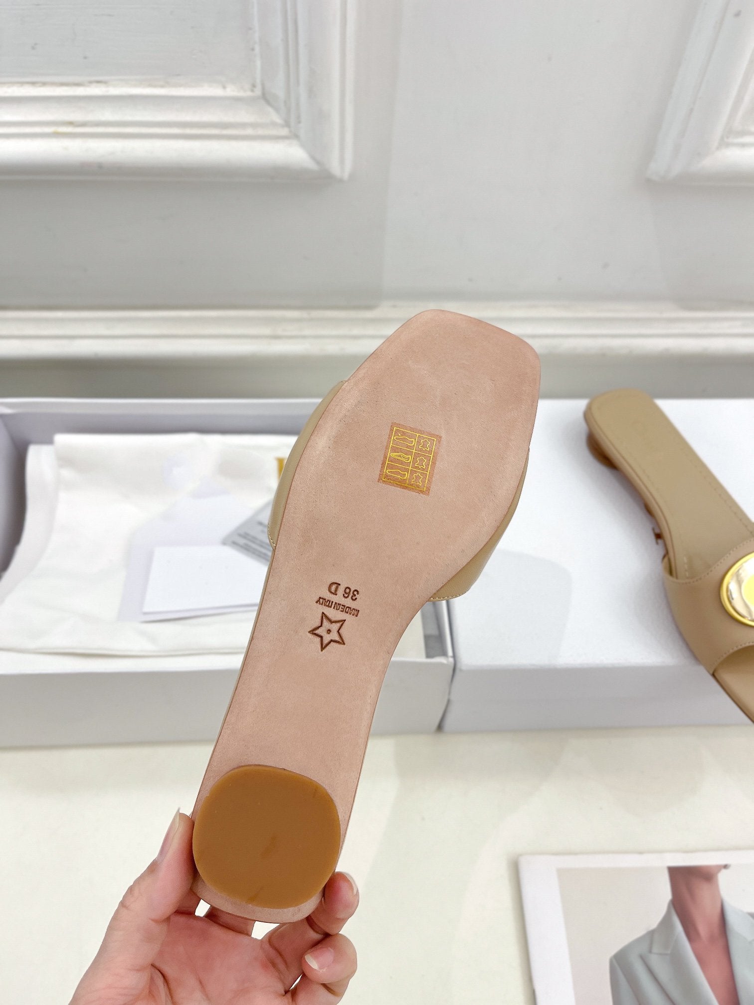 CD FOREVER HEELED 1.5CM BEIGE