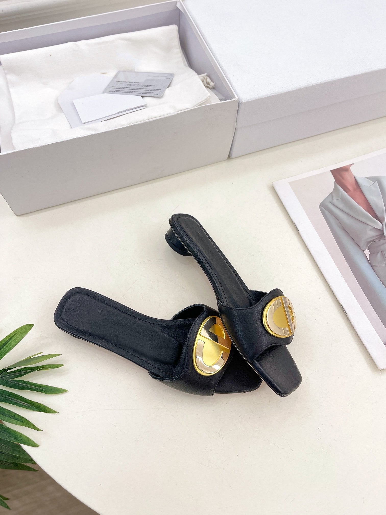 CD FOREVER HEELED 1.5CM BLACK