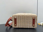 LV 25S CAPUCINES BB BAG 27 PINIC IN TAN CALFSKIN GOLD HARDWARE