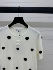 CHANEL SHORT-SLEEVE KNIT TOP 269465
