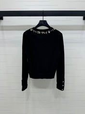CHANEL KNIT CARDIGAN BLACK 274916