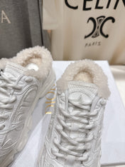 DIOR CHRONO SNEAKER 25S IN WHITE LAMBSKIN AND MESH FABRIC STYLE 11