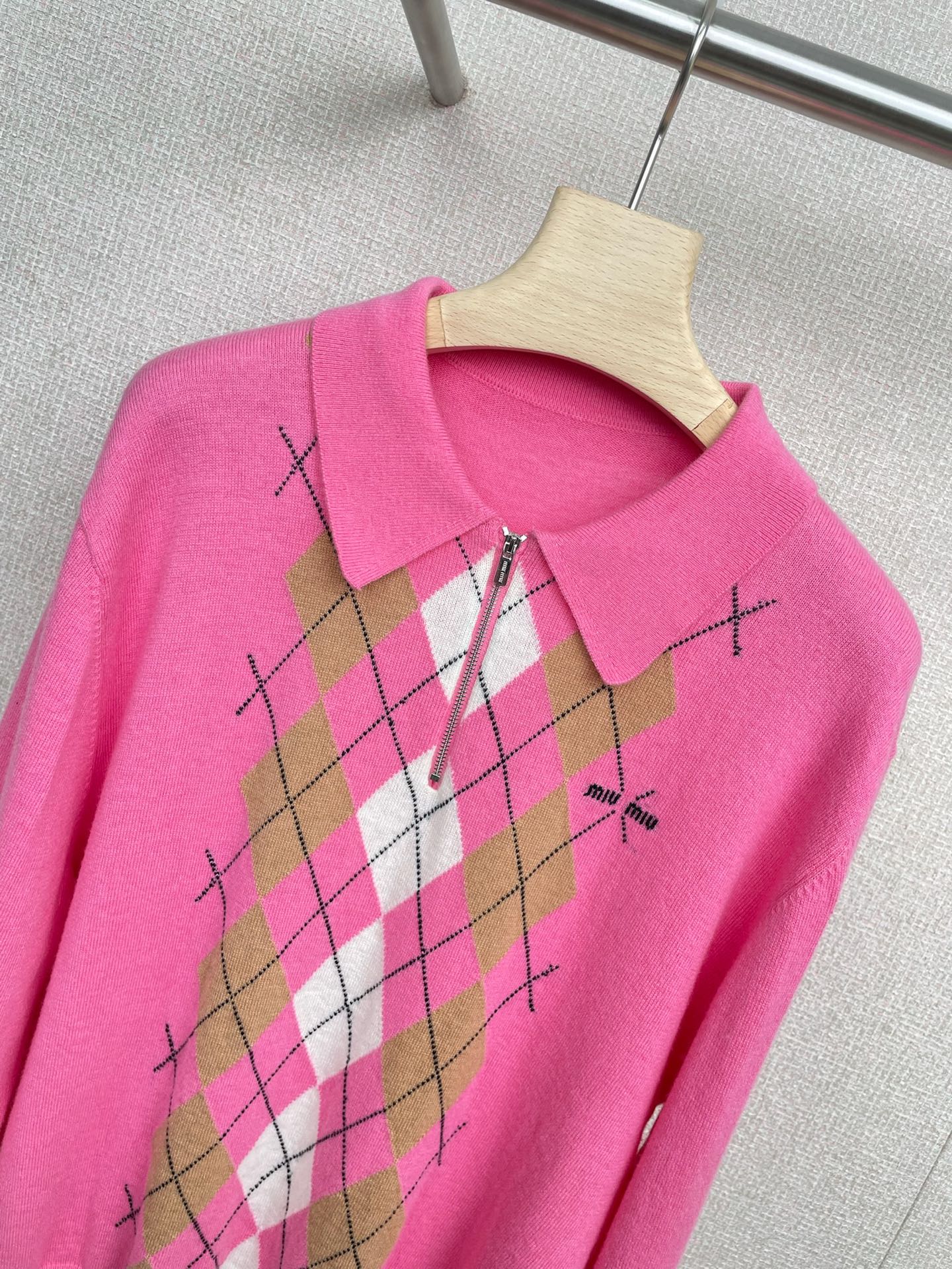 MIUMIU KNIT POLO SHIRT STYLE 63