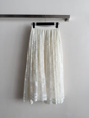 DIOR 26S LACE MESH SKIRT 1096