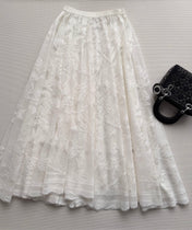 DIOR 26S LACE MESH SKIRT 1096