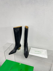 TEX HIGH BOOT IN BLACK CALFSKIN