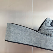 FF Monogram Sunshine 65 Black Grey Fabric Slide